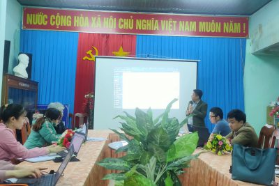 Tập huấn sử dụng website phòng GD-ĐT Minh Long