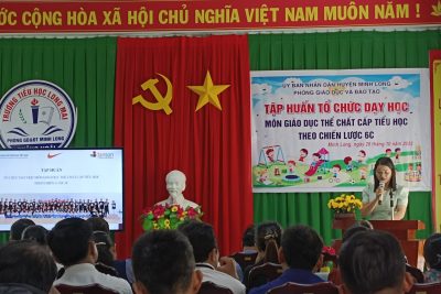 Tập huấn Dạy học môn GDTC theo chiến lược 6C tại Minh Long